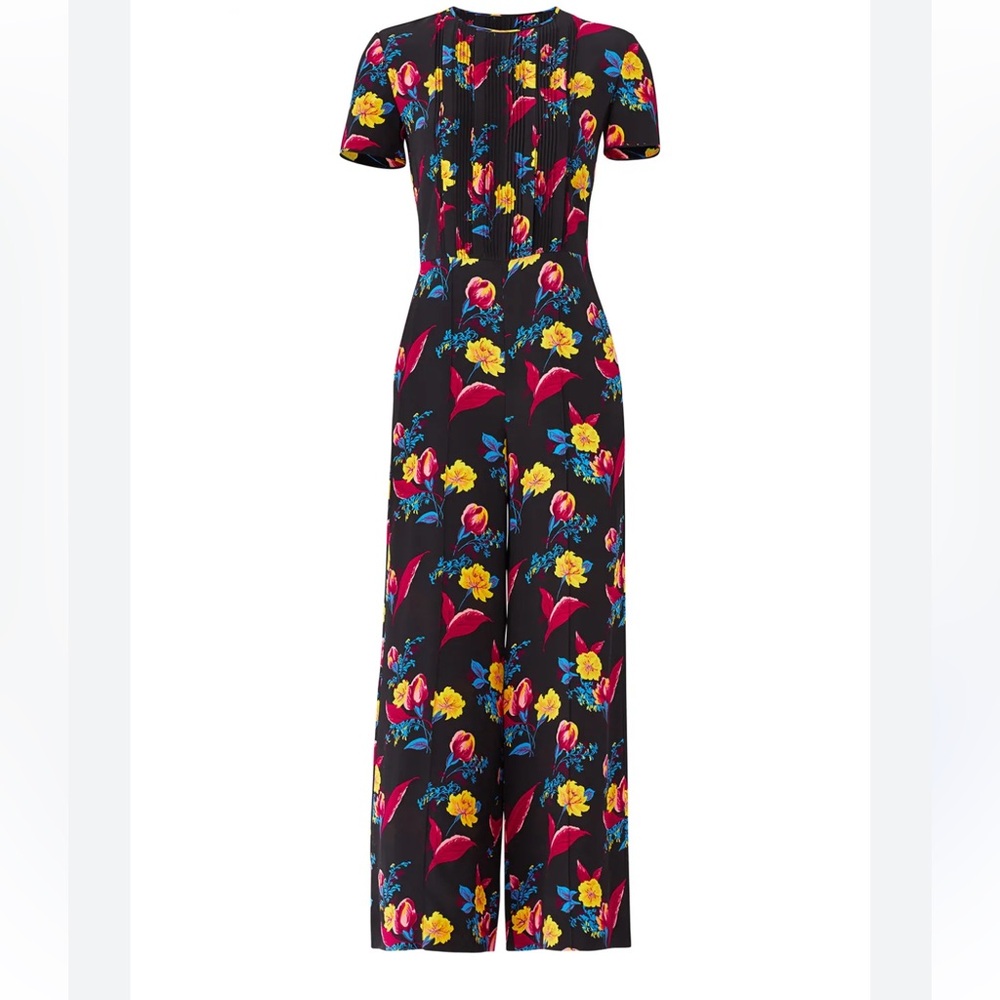 Diane Von Furstenberg Black Maxi Dress with Floral Print - Picture 9 of 9